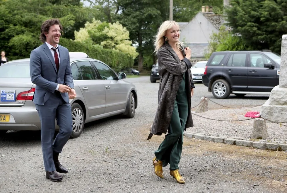 And that's Malin Ackerman with boyfriend, Jack Donelly