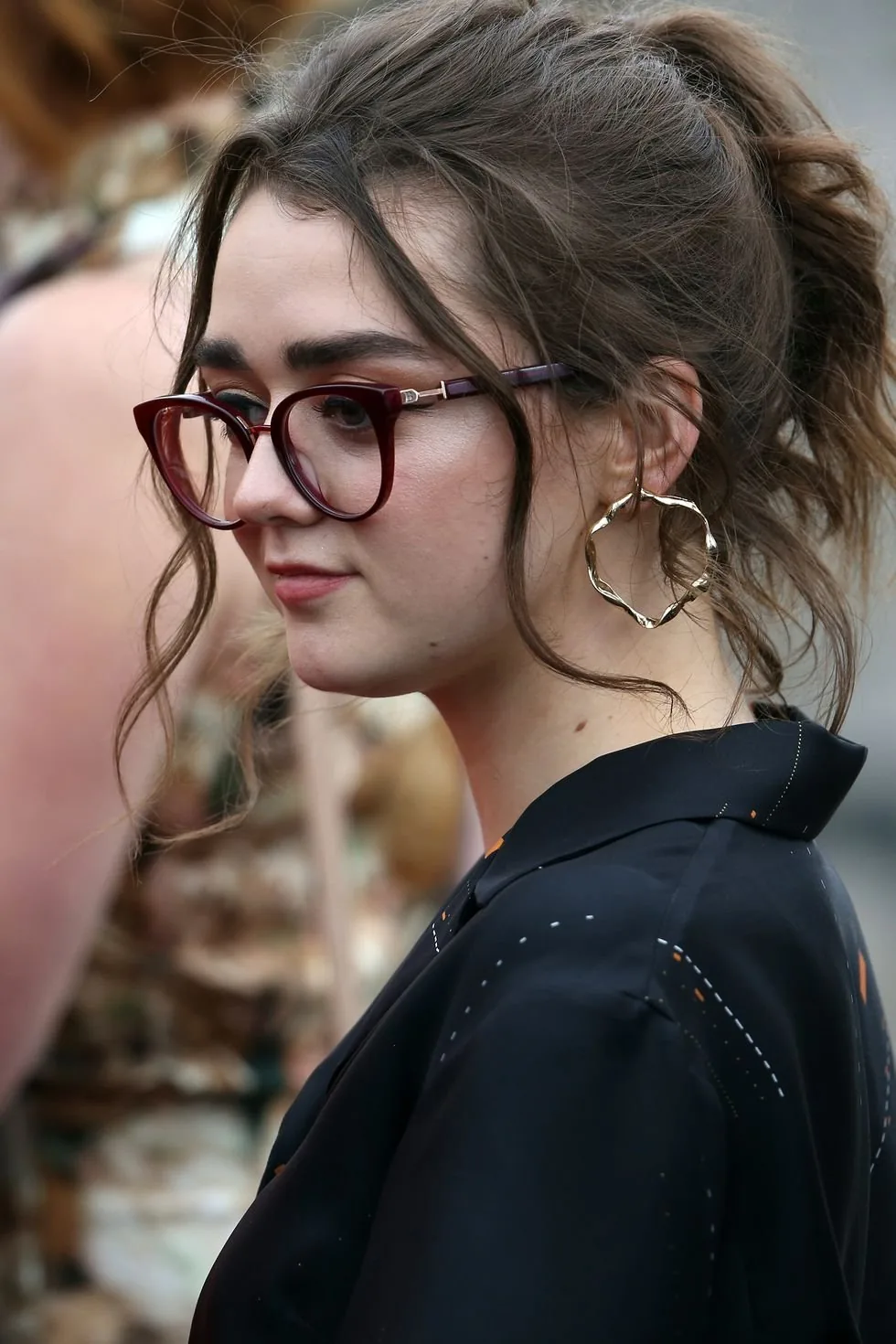 Arya Stark has her game face on