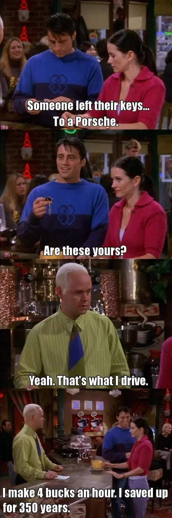 Gunther's Porsche Sarcasm Friends Meme