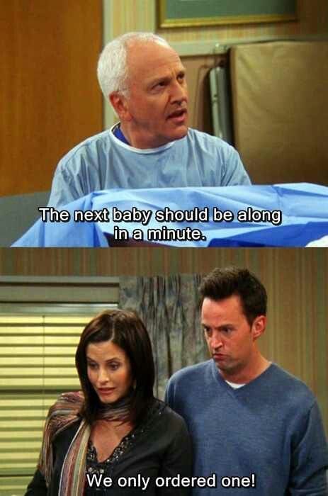 Monica and Chandler's Baby Friends Meme