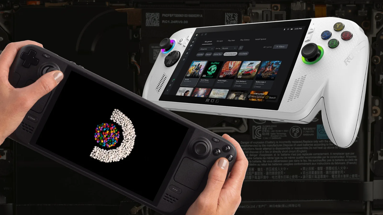 Steam Deck 2 OLED vs ROG Ally X 2: AMD Z2 Extreme Silicon and 15W TDP Battery Benchmarks