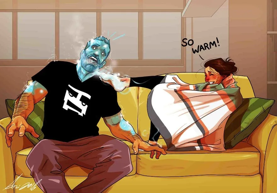 Artist Illustrates Everyday Life With His Wife And It's Really Adorable