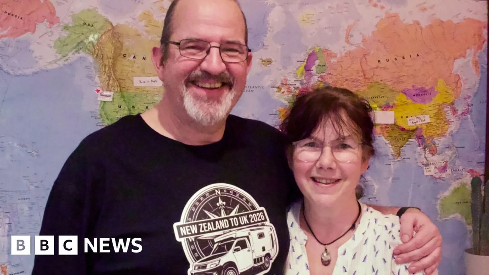 YouTube couple drive 66,000 miles around world in campervan